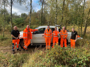 Highways crew at Chasewater