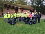 Team of Litter Pickers at Marquis Drive