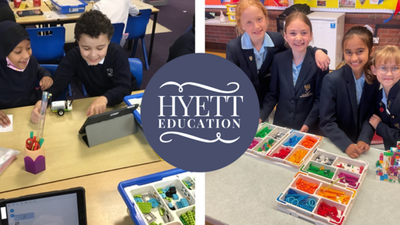 Hyett Education - Collage of students at a coding workshop