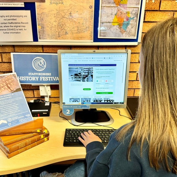 Ancestry on a computer screen