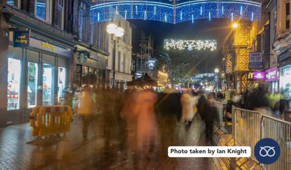 Stafford Christmas Light Switch On event 2023 taken by Ian Knight