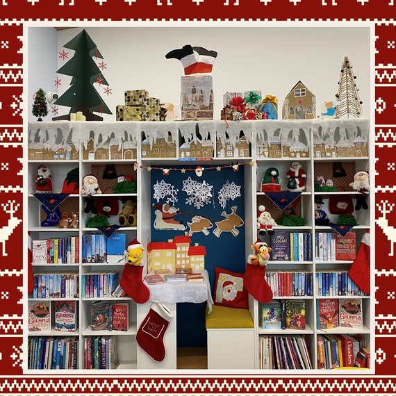 Christmas Book Display