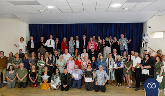group picture of foster carers at the foster care star awards