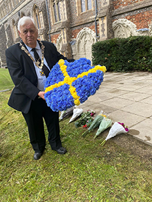 Mayor's floral tribute