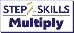 Step 2 Skills plus Multiply logo