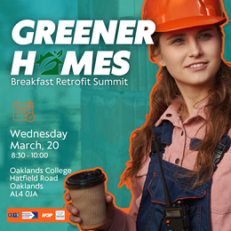 Greener Homes retrofit summit promotional image