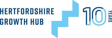 Hertfordshire Growth Hub 10 years logo