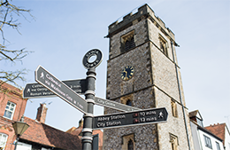 General shot St Albans Clock Tower