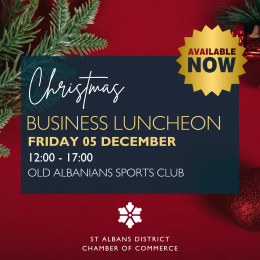 St Albans Chamber Business Luncheon Christmas