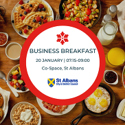 Promotional image for Chamber Breakfast on 20 January 2026