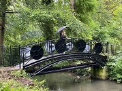 Victorian footbridge at Stratford Park