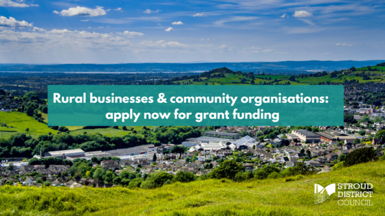 Photo of rural businesses with text that reads: Rural businesses & community organisations: apply now for grant funding
