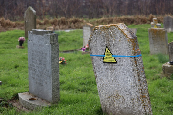 Headstone safety testing at St Cyr s churchyard Stroud District