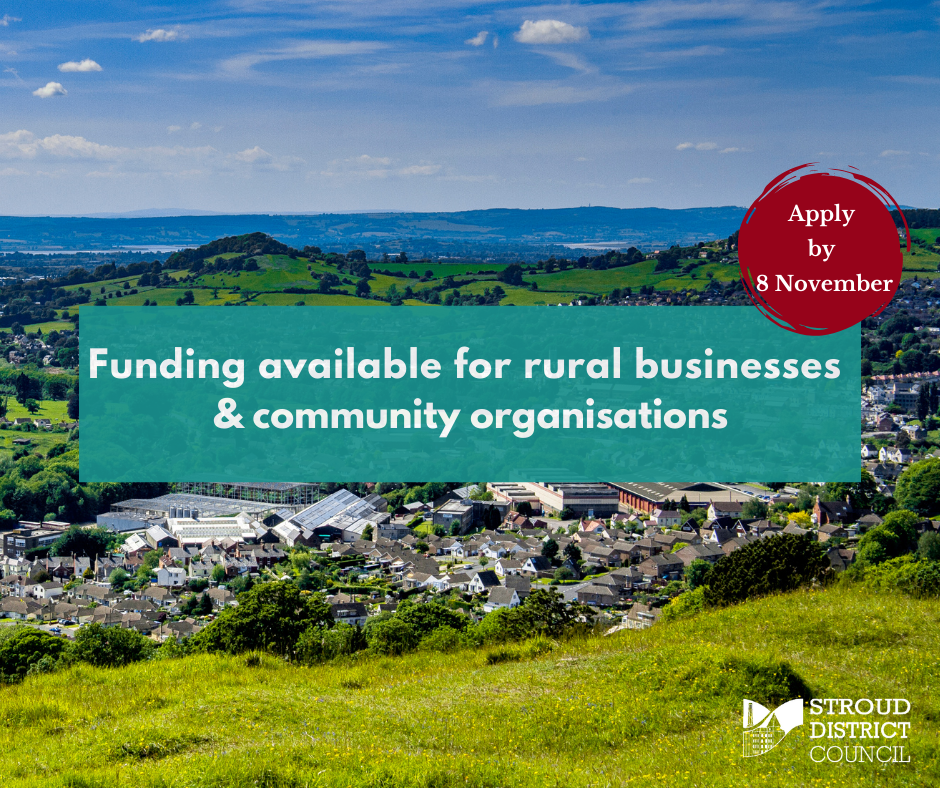 Funding available for rural businesses  & community organisations. Apply by 8 November. 