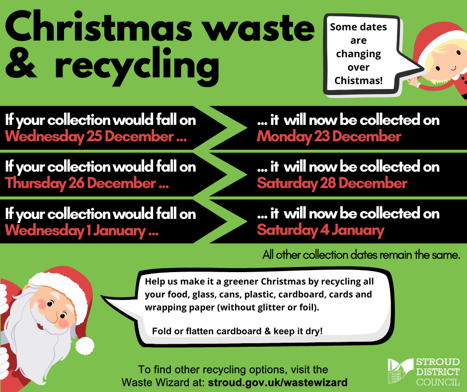 SDC Christmas waste and recycling changes