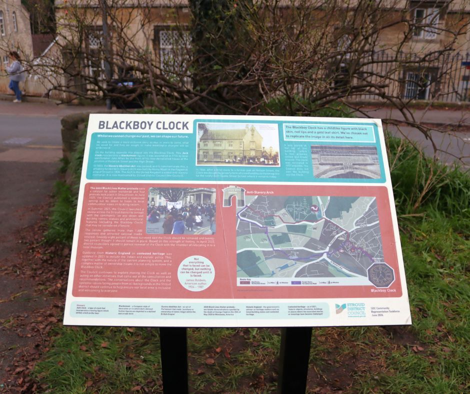 Information plaque installed