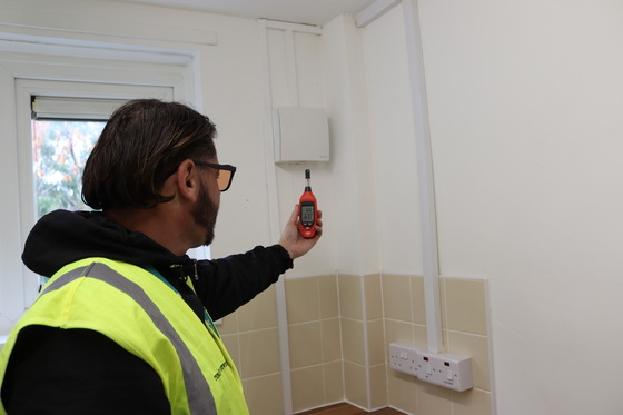 SDC Damp and Mould surveyor at work
