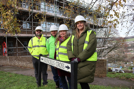 Nouncells Cross councillors and project managers