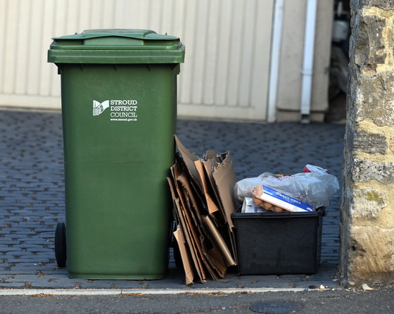 Cardboard should be flattened and cut to the size of your recycling box