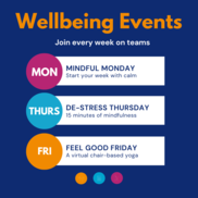 Weekly wellbeing sessions