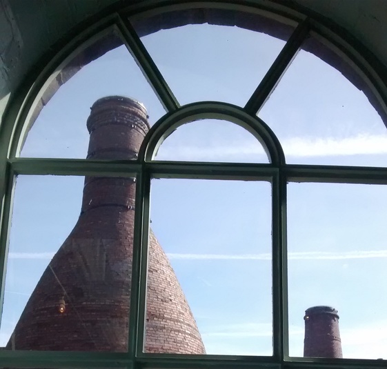 View through window in Flushed with Pride