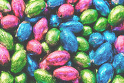 Mini chocolate Easter eggs