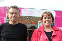 Barney Hare Duke and Councillor Abi Brown