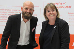 Councillor Abi Brown at the enterprise zone