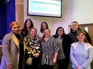 This is an image of student nurses attending a careers day at North Staffs Combined Healthcare