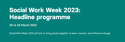 This is a headline banner for Social Work Week 2023