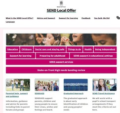 Local Offer website screenshot