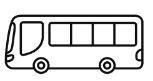 Line drawing of a bus