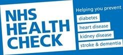 NHS Health Check logo which says that they will help you to prevent diabetes, heart disease, kidney disease, stroke and dimentia.