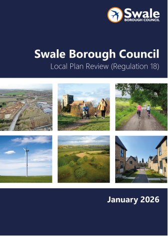 Front cover of the consultation document which says: Swale Borough Council, Local Plan Review (Regulation 18), January 2026.