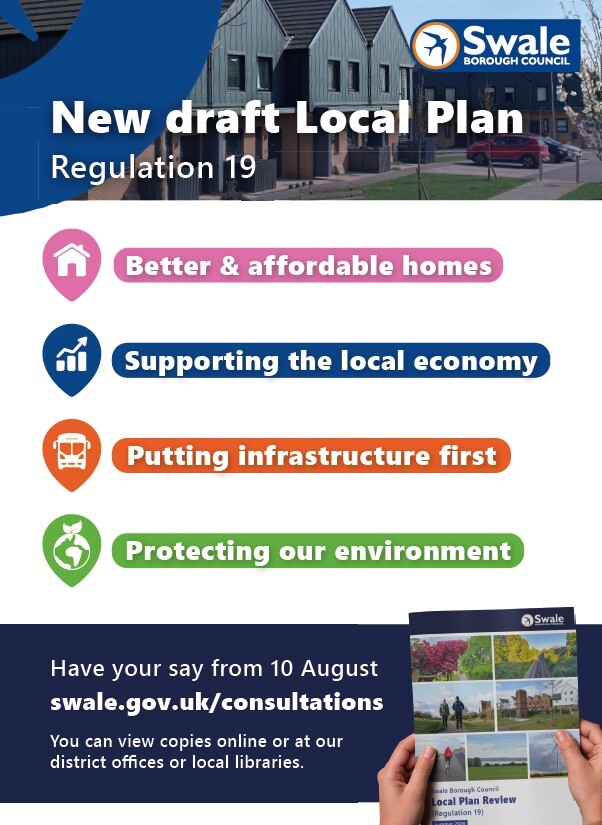 Consultation poster promoting the Regulation 19 draft Local Plan consultation.