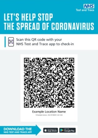 QR Code Test and Trace