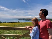 SH Father and Daughter overlooking Start Bay