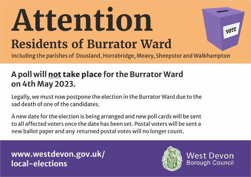 Burrator Ward Update