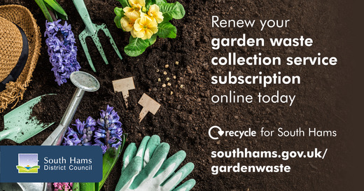 Your South Hams garden waste collection subscription is up for renewal