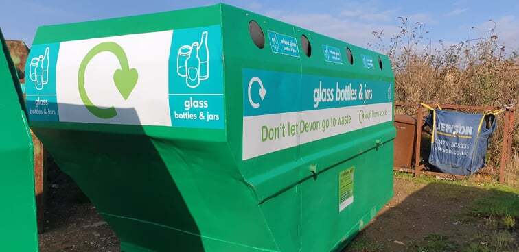 bottle banks South hams