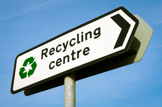 Recycling Centre Sign Recycle Waste
