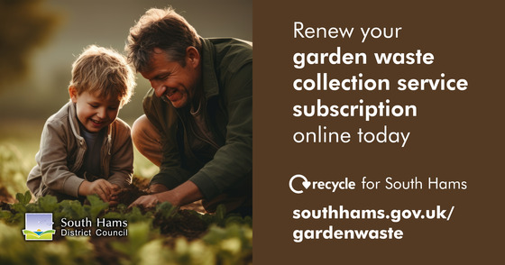 Man and boy digging in a garden - garden waste SH