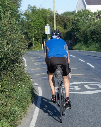 UK cyclist on road