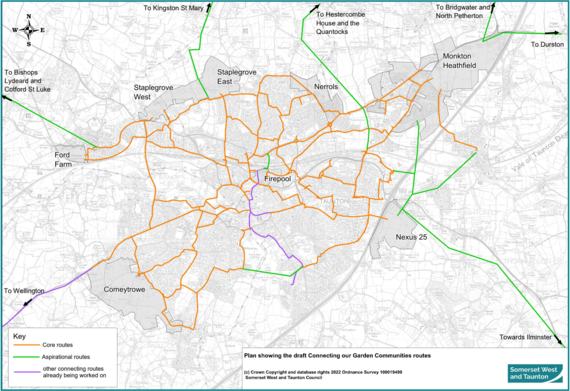Cycling and walking consultation map