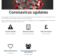 Coronavirus web hub