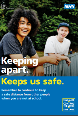 schools - keeping apart keeps you safe 