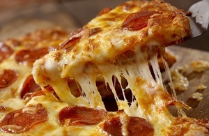 cheesy pizza slice