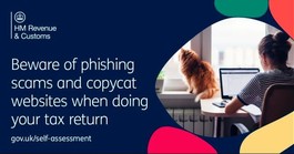 Beware of phishing scams and copycat websites when doing your tax return
