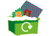 Green recycling box