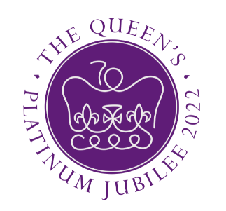 The Queen's platinum jubilee logo